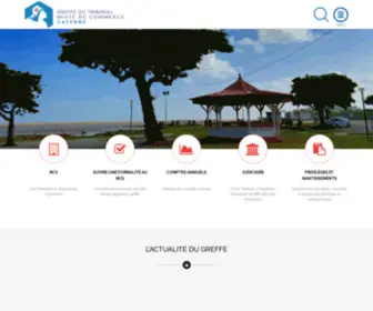 Greffe-TC-Cayenne.fr(Greffe du Tribunal Mixte de Commerce de Cayenne) Screenshot