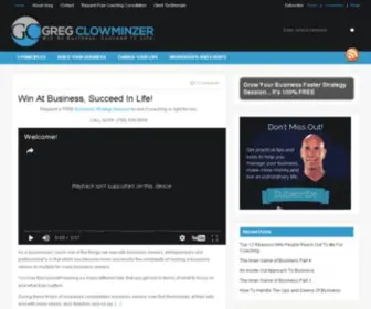 Gregclowminzer.com(Professional Business Coaching) Screenshot