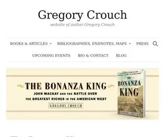 Gregcrouch.com(Website of author Gregory Crouch) Screenshot