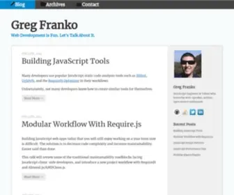 Gregfranko.com(Greg Franko) Screenshot