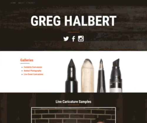 Greghalbert.com(Greg Halbert) Screenshot