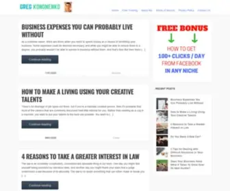 Gregkononenko.com(Greg Kononenko) Screenshot