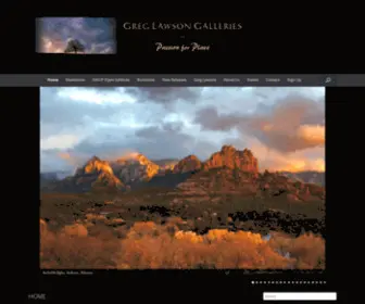 Greglawsongalleries.com(Sedona's largest photography museum and art gallery) Screenshot