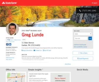 Greglunde.net(State Farm Insurance Agent Greg Lunde in Carlisle PA) Screenshot