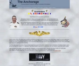 Gregmaxey.com(The Anchorage and the Quarterdeck) Screenshot
