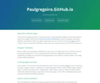 Gregoire.org(Paulgregoire.GitHub.io by mondain) Screenshot