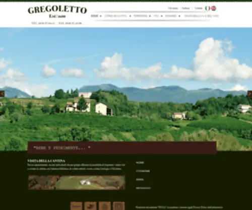 Gregoletto.it(Azienda Vinicola Valdobbiadene) Screenshot