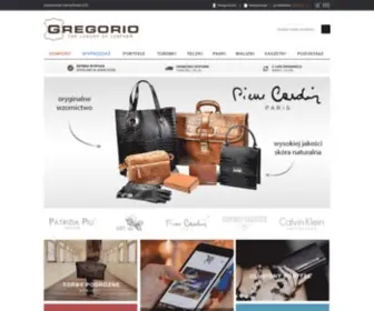 Gregorio.com.pl(Torebki, portfele, paski, teczki) Screenshot