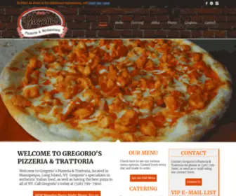 Gregoriospizzeria.com(Gregorio's Pizzeria & Trattoria) Screenshot