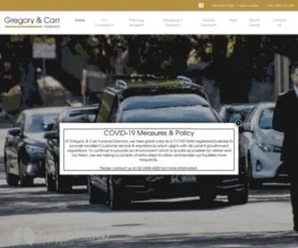 Gregoryandcarr.com.au(Gregory & Carr Funerals) Screenshot