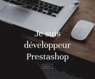 Gregorychartier.fr(Freelance Expert Prestashop & Consultant e) Screenshot