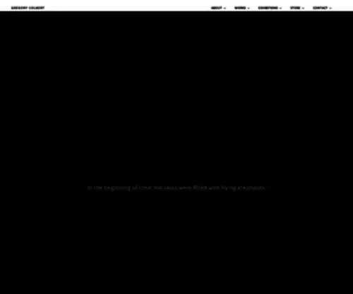 Gregorycolbert.com(In the beginning of time) Screenshot