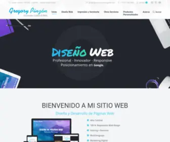 Gregorypinzon.com(Diseño Web en Bogotá) Screenshot