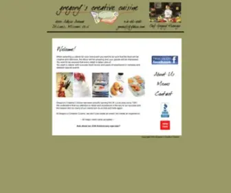 Gregoryscreativecuisine.com(Catering St.Louis) Screenshot