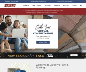 Gregoryspaintandflooring.com(Gregory's Paint and Flooring) Screenshot