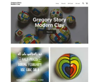 Gregorystory.com(Gregory Story Modern Clay) Screenshot