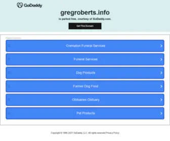 Gregroberts.info(Gregroberts info) Screenshot