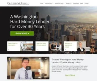 Gregrussellloans.com(Washington Hard Money Lenders) Screenshot