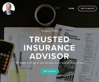 Gregtellerinsurance.com(Gregory Teller) Screenshot