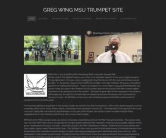 Gregwingtrumpet.com(GREG WING MSU TRUMPET SITE) Screenshot