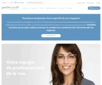 Greiche-Scaff.com(Lunetterie Greiche & Scaff) Screenshot