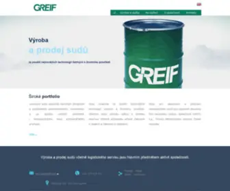 Greif-CZ.com(Výroba a prodej sudů) Screenshot