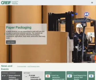 Greif.com(Innovative Industrial Packaging That Moves the World) Screenshot