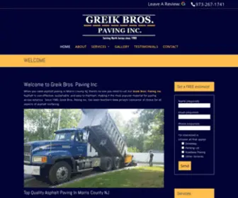 Greikbrospaving.com(Paving Inc) Screenshot