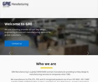 Gremanufacturing.com(GRE manufacturing) Screenshot