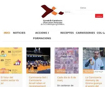 Gremicarn.com(Gremi Carnissers GIrona i Xarcuters artesans de les comarques gironines Girona Gremi de Carnissers i Xarcuters Artesans de les Comarques Gironines) Screenshot
