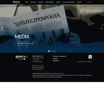 Gremimedia.pl(Grupa medialna w segmencie Biznes Finanse Prawo) Screenshot