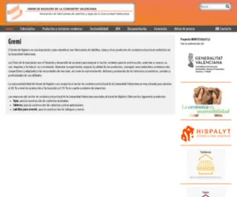 Gremirajolersvalencia.es(Gremi de Rajolers de la Comunitat Valenciana) Screenshot