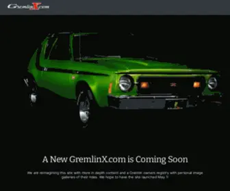 Gremlinx.com(The worlds leading authority for AMC Gremlin X info) Screenshot