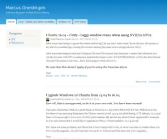 Grenangen.se(Marcus Grenängen) Screenshot
