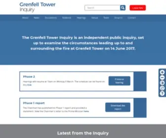 Grenfelltowerinquiry.org.uk(Grenfell Tower Inquiry) Screenshot