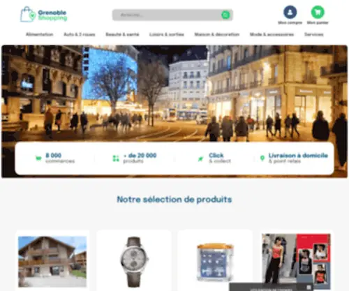 Grenoble-Shopping.fr(Magasins et commerces de Grenoble et sa région) Screenshot