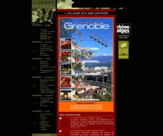 Grenoblepeople.com(Bienvenue sur) Screenshot