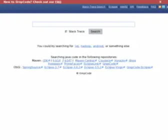 Grepcode.com(Java Source Code Search 2.0) Screenshot