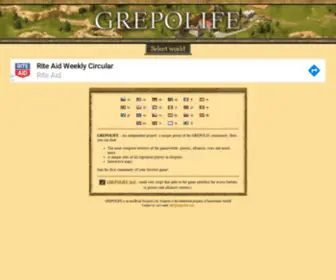 Grepolife.com(Grepolis statistics) Screenshot