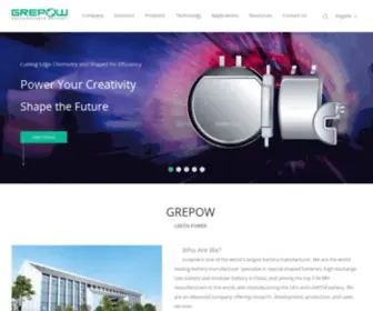Grepow.com(The Leading Global Professional Customize Battery Manufacturer & Supplier) Screenshot
