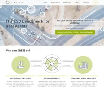 Gresb.com(The ESG Benchmark for Real Assets) Screenshot
