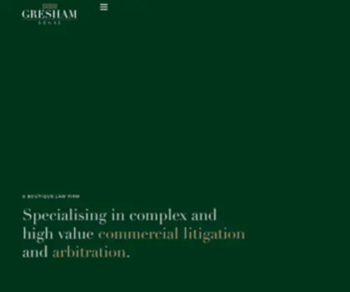 Greshamlegal.co.uk(Gresham Legal) Screenshot