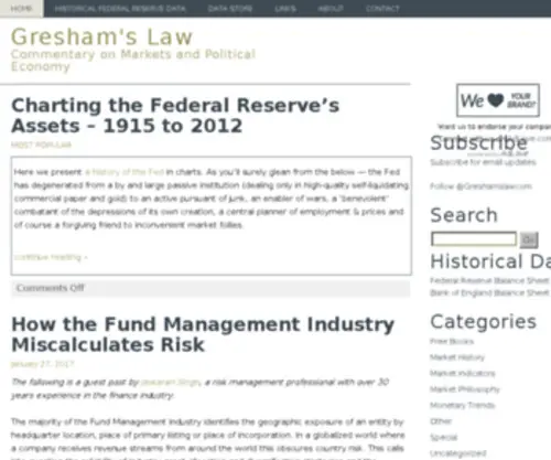 Greshams-Law.com(Gresham's Law) Screenshot