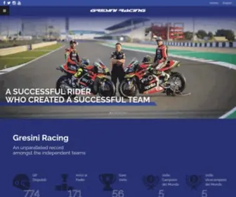 Gresiniracing.com(2020 MotoGP) Screenshot