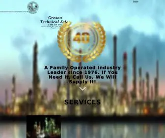 Gresonsales.com(Petrochemical & Industrial Supply Company) Screenshot
