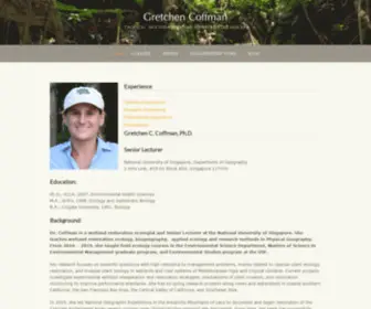 Gretchencoffman.org(Ecological Research & Teaching) Screenshot