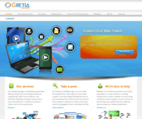 Gretia.com(Web Solutions Company) Screenshot
