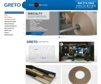 Greto.com(Complete Packaging Solutions) Screenshot