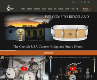 Gretschdrums.com(Gretsch Drums) Screenshot