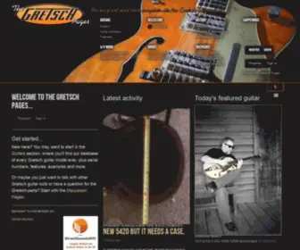 Gretschpages.com(The Gretsch Pages) Screenshot